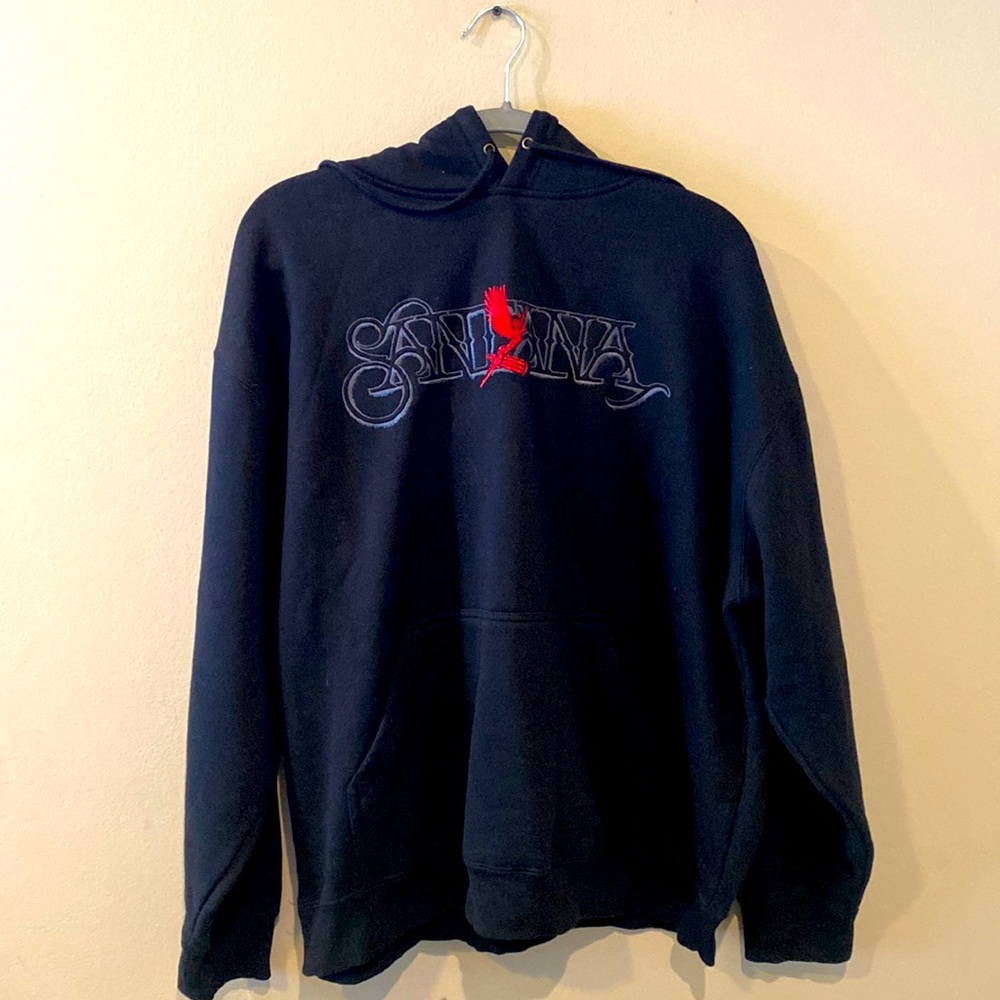 Unisex Black Pullover Hooded Sweatshirt w/ Drawstrings & Kangaroo Pocket XL